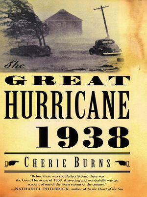 cover image of The Great Hurricane, 1938